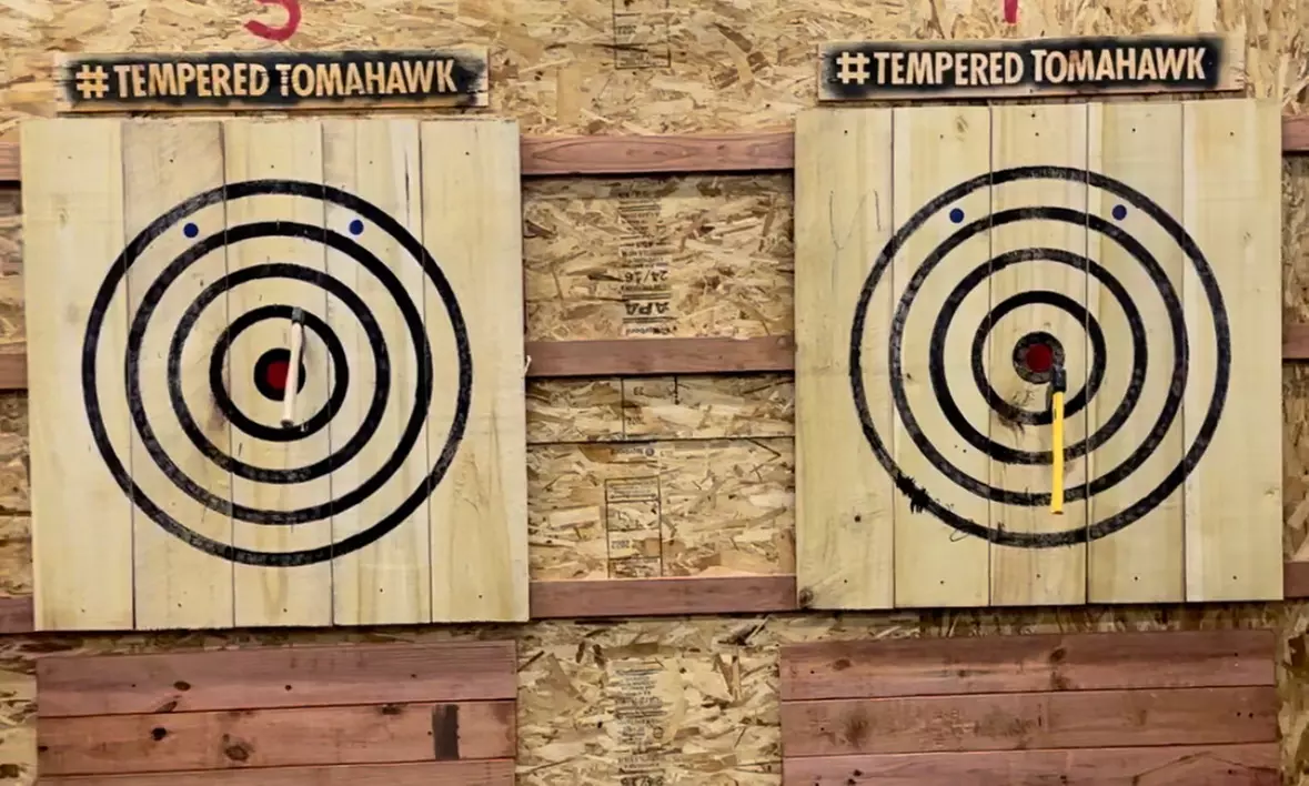 Tempered Tomahawk offers one-hour axe throwing for up to four people with flexible options and expert coaching, all at up to 25% off - Primary Image