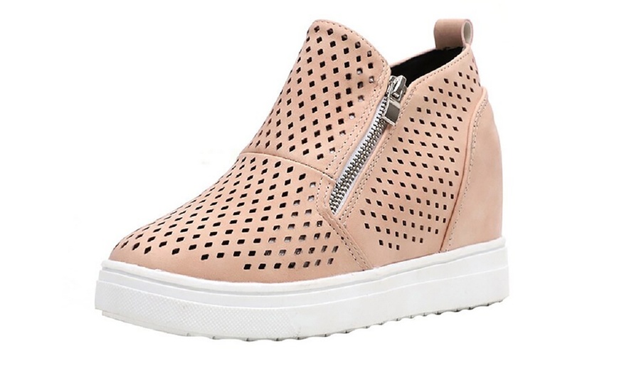 Image 12: Sneakers mit Keilabsatz für Damen