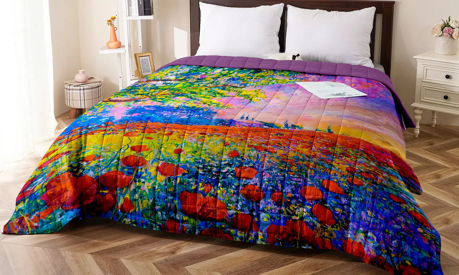 Couverture hypoallergénique avec impression