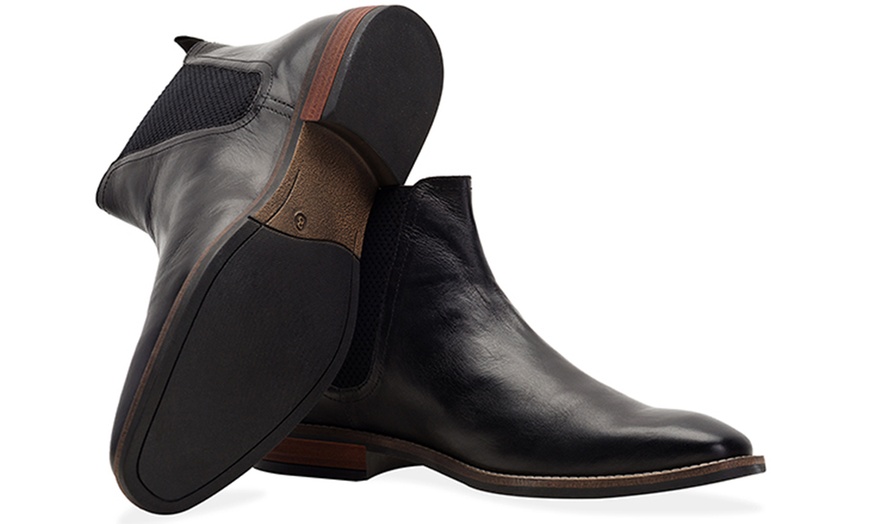 Image 12: Men's Square Toe Chelsea Boot