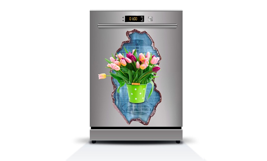 Image 10: 3D Dishwasher Vinyl Stickers