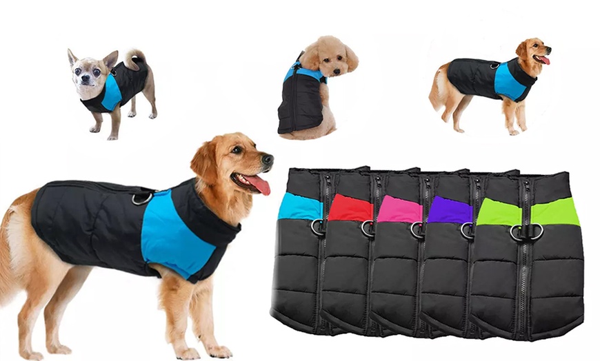 Image 2: Waterproof Warm Small Dog Vest