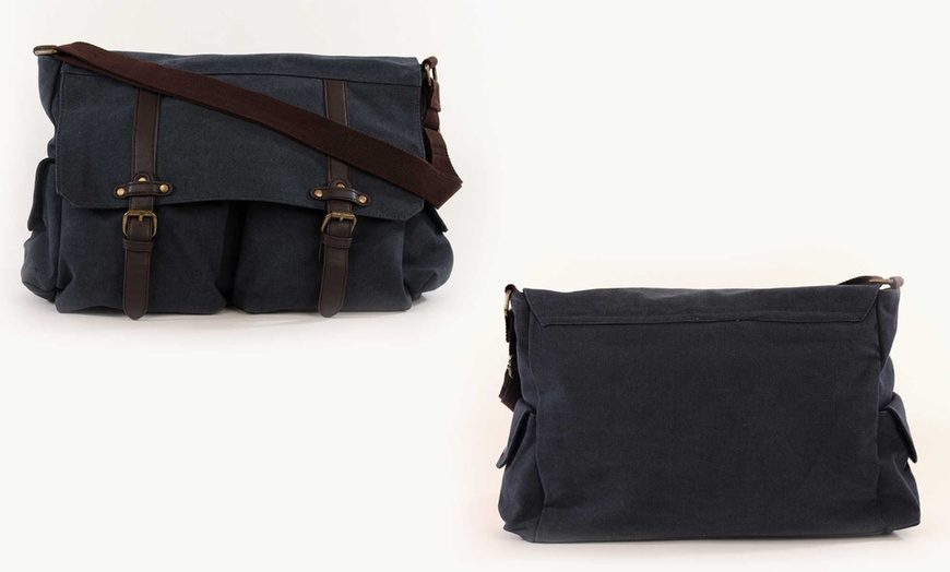 Image 1: Canvas Satchel Bag