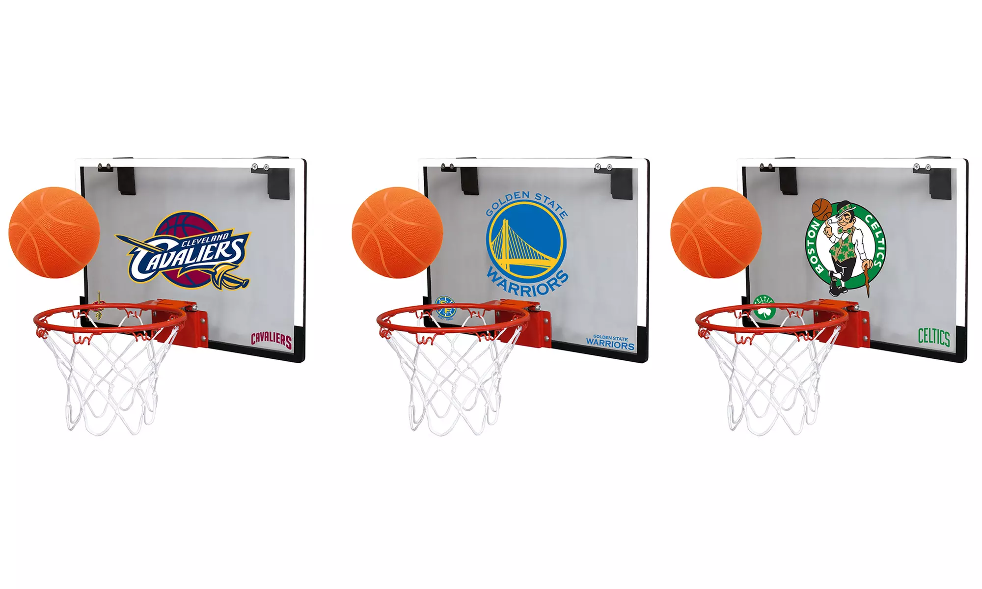 NBA Door-Mounted Polycarbonate Hoop Set - Primary Image