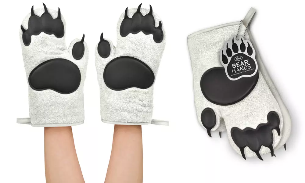 Fred & Friends Bear Hands Oven Mitts Set (2-Piece) - Second Medium