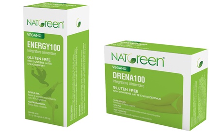 Integratori alimentari NatGreen® Drena100 e Energy100