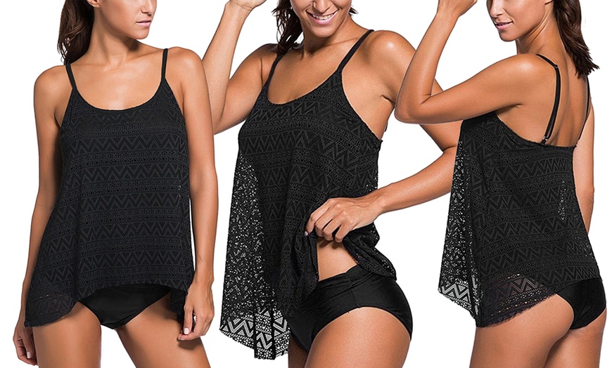 Image 5: Women's Crochet Tankini