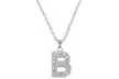 Block Initial Pendants Made with Swarovski Elements by Elements of Love - Image 2