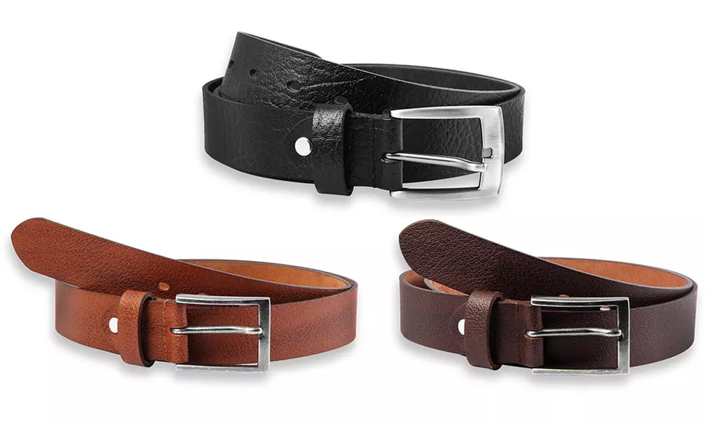1 ou 2 ceintures Leonardo Verrelli en cuir, longueur et coloris au choix - Primary Image