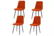 Lot de 4 chaises "Apolo", coloris au choix, livraison offerte - Second Medium