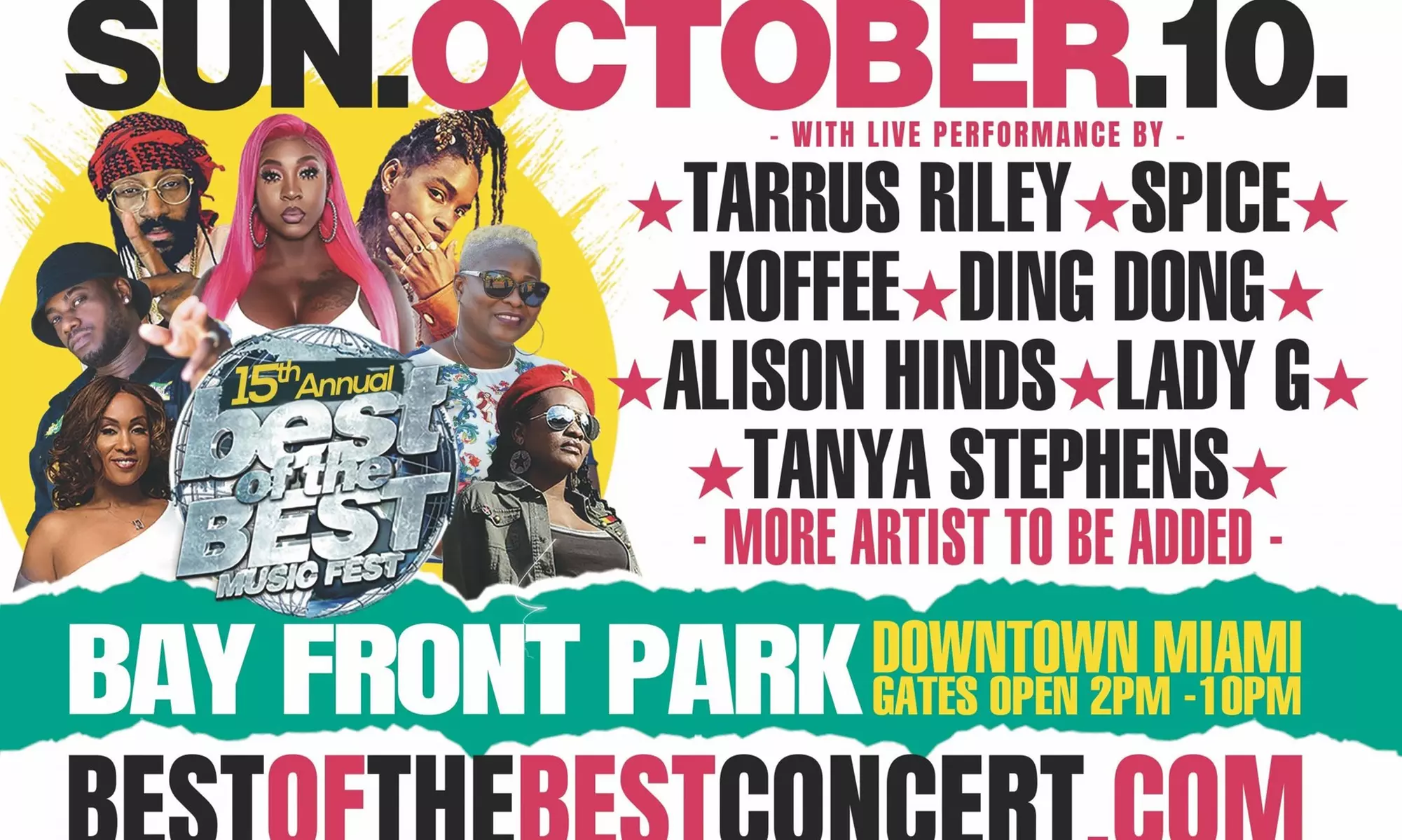 Best of the Best Reggae Music Festival on Sunday, October 10 - Primary Image