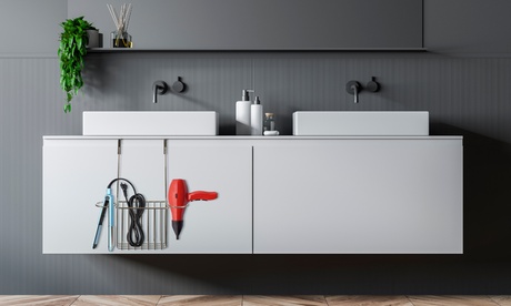 Organizer multiuso appendibile realizzato in metallo