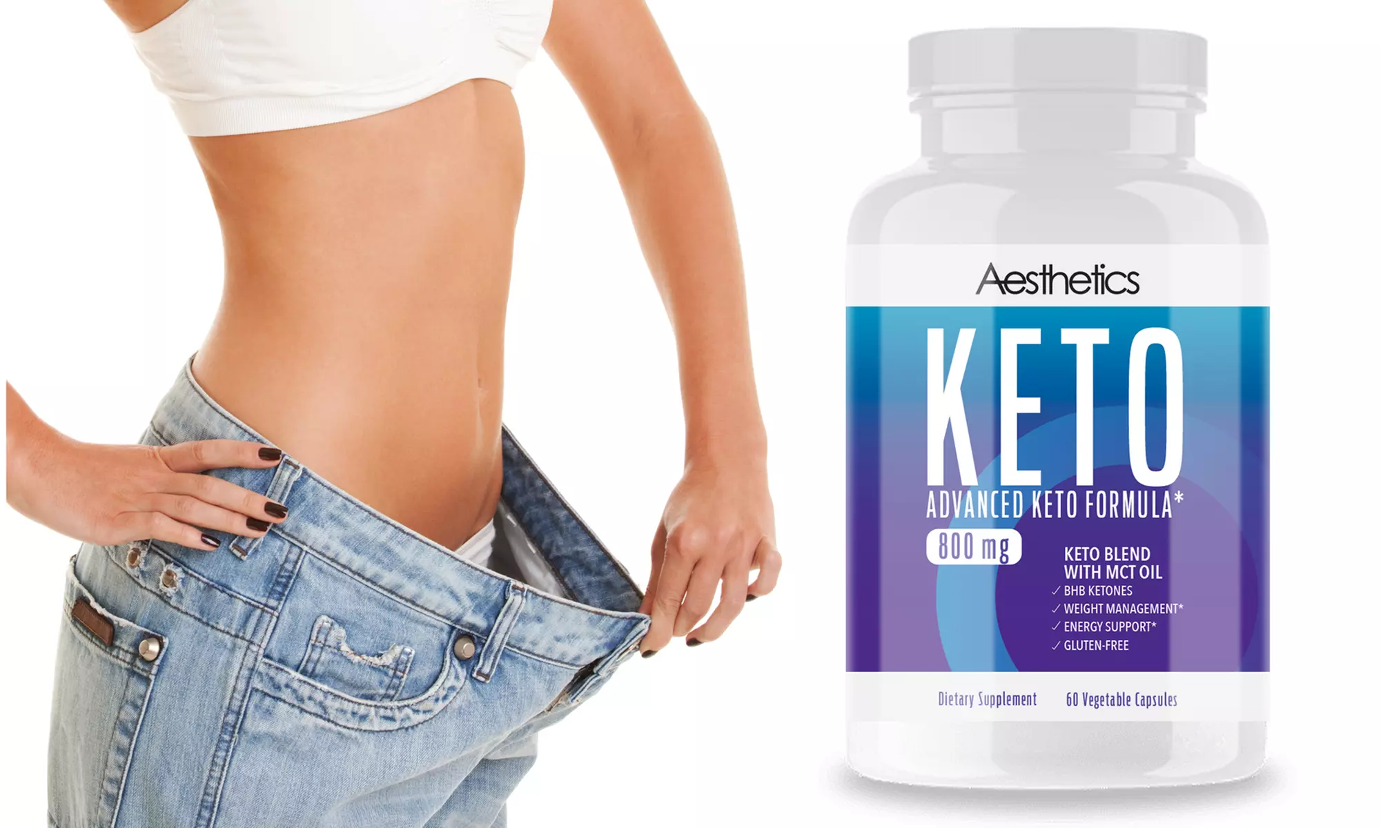 Aesthetics Keto Weight Loss Supplement (60-, 120-, or 180-Count) - Second Medium
