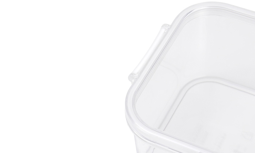 Image 5: Three-Piece Transparent Stackable Bento Lunch Box Set