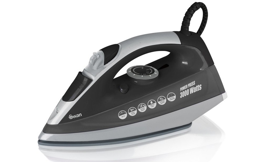 Image 1: Swan Power Press Steam Iron