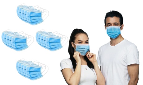 Fino a 50 mascherine protettive usa e getta a 3 strati