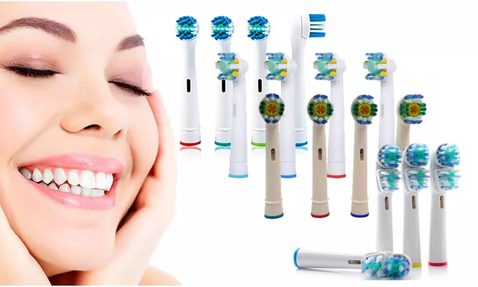 1, 2, 4 ou 8 packs de 4 têtes de brosse à dents compatibles Oral B Precision Clean, Oral B Dual Head, Oral B - Primary Image