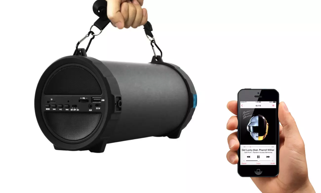 1x oder 2x Outdoor-Bluetooth-Soundbar mit HiFi Super-Subwoofer optional mit Mikro-SD-Karte - Primary Image