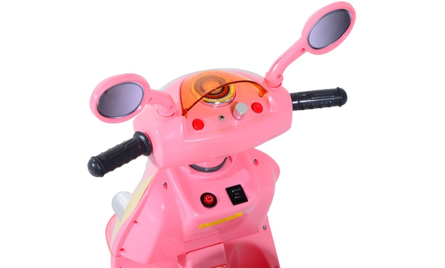 Image 5: HomCom Kids' Electric Ride-On Scooter