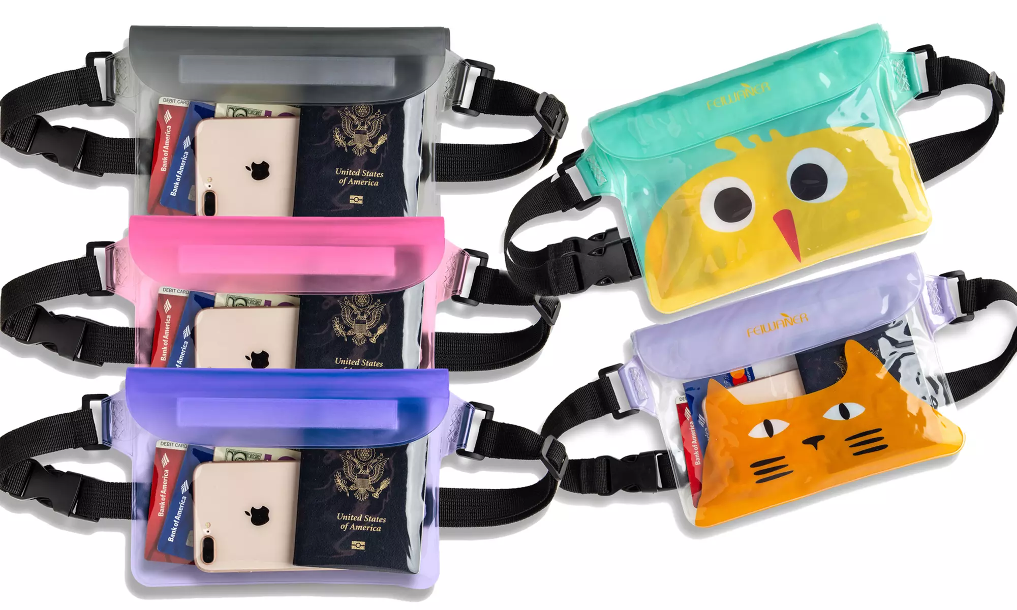 Clear Waterproof Belly Bag Phone Pouch - Primary Image