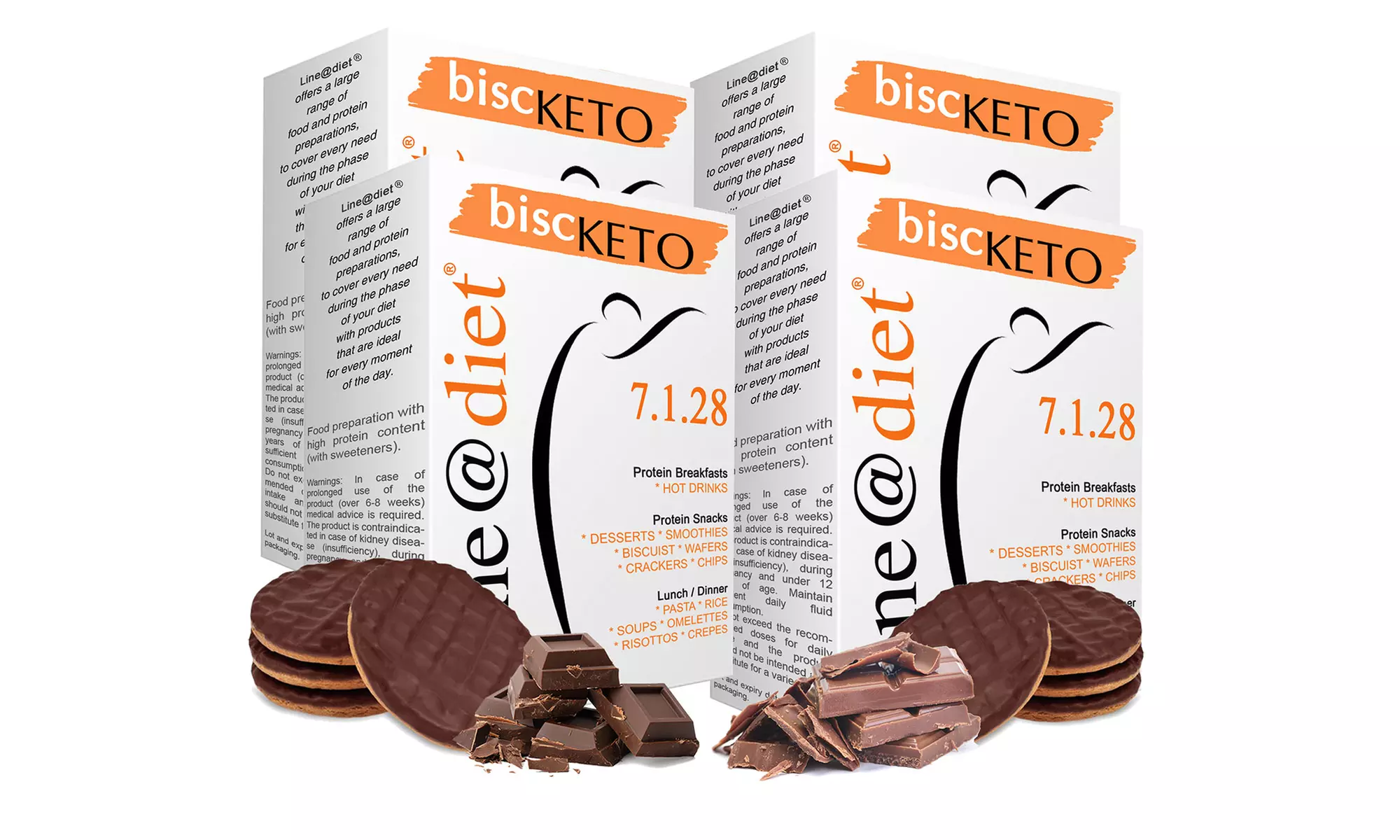 1, 2 o 4 confezioni di biscotti proteici Lineadiet