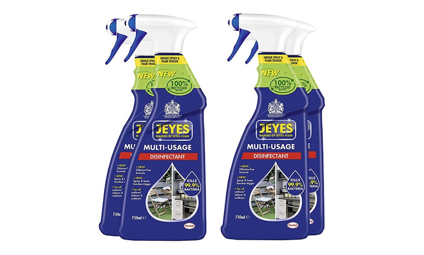 Image 3: Up to 8 Jeyes Disinfectant Cleaner Trigger Spray Bottles 750ml