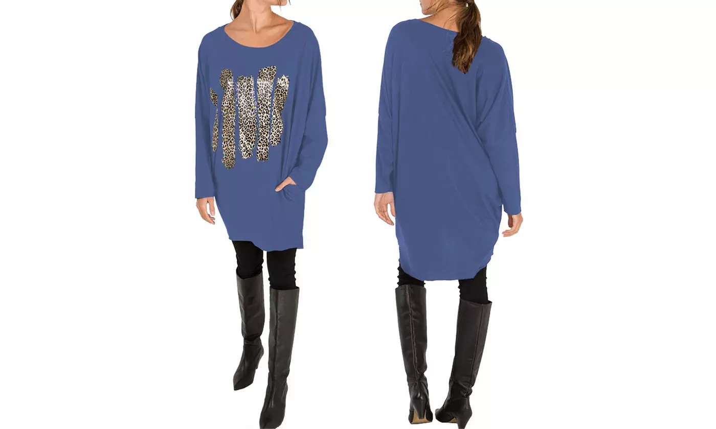 Leopard Print Baggy Top