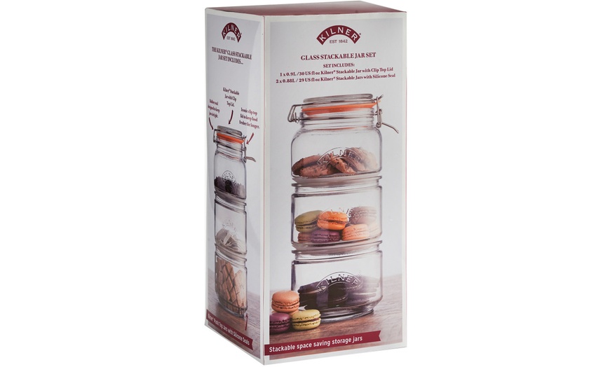 Image 4: Two Kilner Stackable Storage Jar Sets