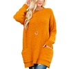 Image 8: Riah Fashion Women's Popcorn Pocket Sweater