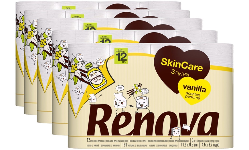 Image 2: Renova Skincare Vanilla Three-Ply Toilet Rolls