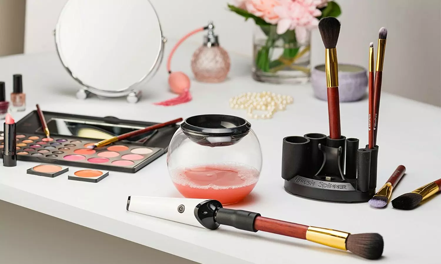 Luxe Makeup Brush Cleaner - Cleans and Dries All Makeup Brushes In Seconds - Second Medium