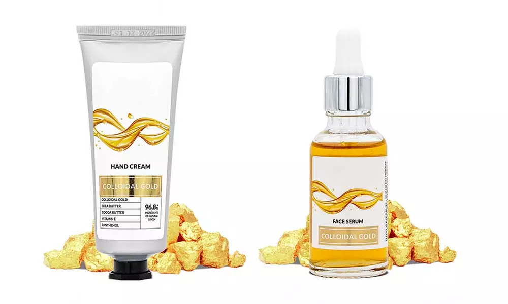 Sélection de produits de soin pour la peau, crème ou sérum, à l'or colloïdal - Image 6