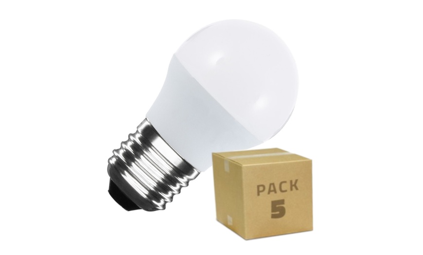 Image 2: Pack of Five of G45 E27 LED Bulbs