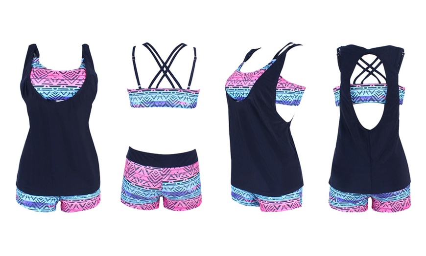 Image 7: Women's Printed Tankini