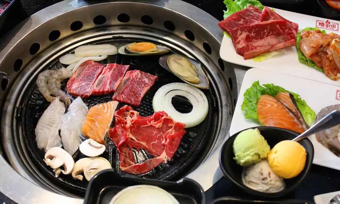 All-You-Can-Eat Korean Table BBQ Dinner for Two or Four or More at Kasai Grill House (Up to 42% Off)  - Primary Image
