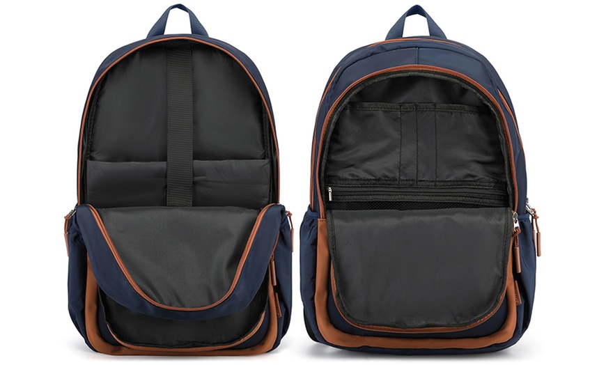 Image 5: Three-Piece Glow-In-The-Dark Laptop Backpack Set