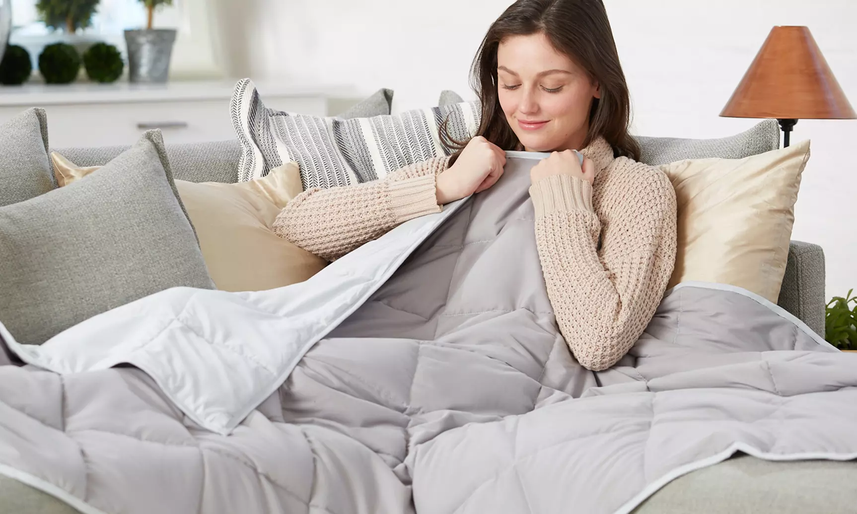 Soft Reversible Weighted Blanket - Primary Image
