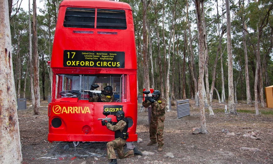 Image 4: Paintball Game + Equipment