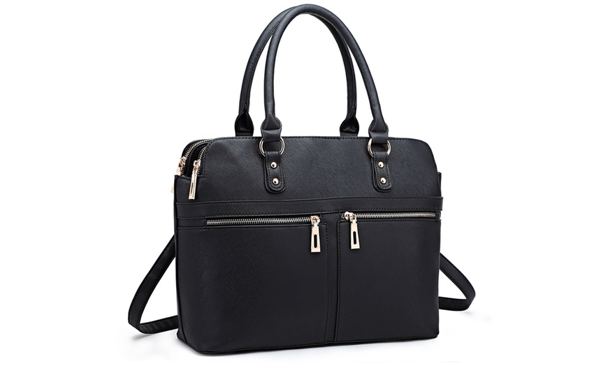 Image 9: Multi-Compartment Handbag