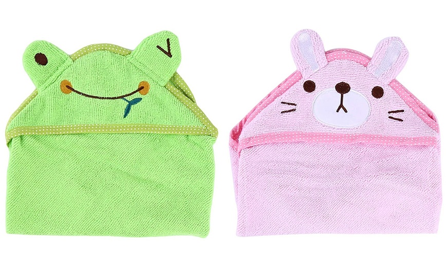 Image 19: Cartoon Hooded Towel for Pets