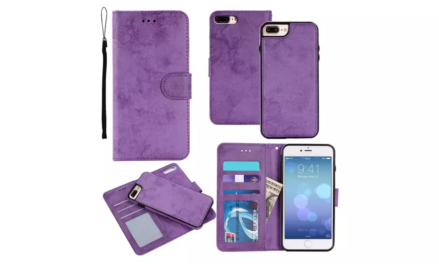 Image 21: Etui pour iPhone en suède PU