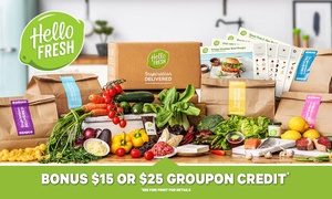 HelloFresh Meal Plans + Up to $25 Groupon Credit