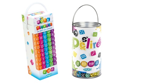Lot de 2 jeux Widyka Dés mots dingues et Deslire