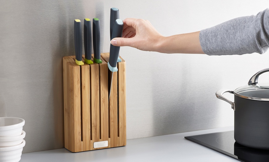 Image 1: Joseph Joseph Bamboo Knife Block