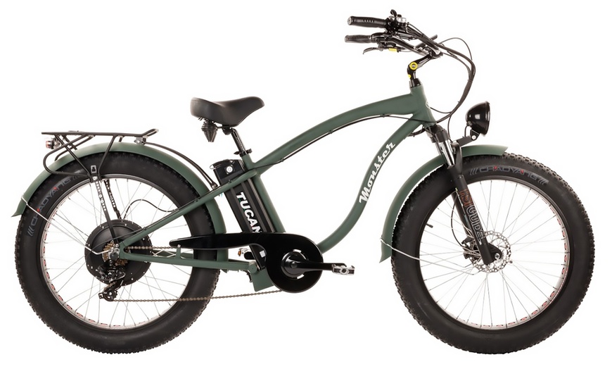 Image 2: 26'' Green Monster Electric Bicycle