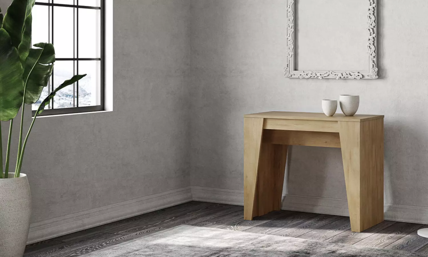 Tavolo Consolle Allungabile Anvar Made in Italy