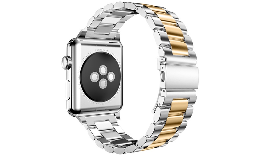 Image 23: Elegant Stainless Steel Bracelet for Apple Watch