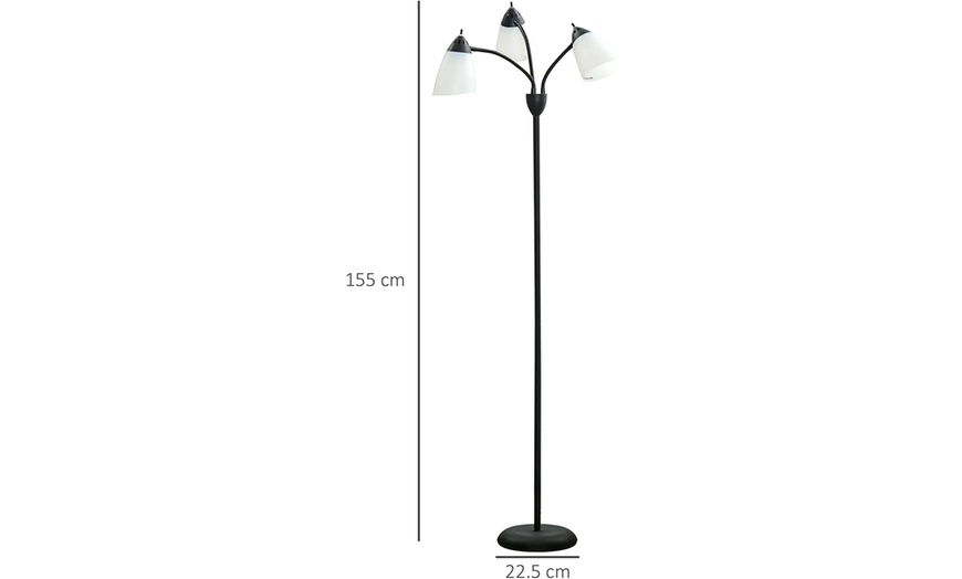 Image 21: HomCom Freestanding Floor Lamps