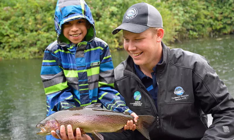 Fishing Lesson for Two or Four Children at Fraser Valley Trout Hatchery Visitors Centre (43% Off) - Primary Image