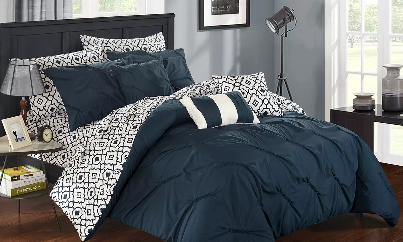 Reversible Bed-In-a-Bag Comforter and Sheet Set (10-Piece) - Primary Image